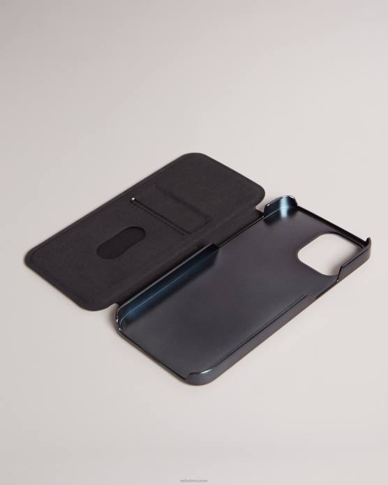 Ted Baker collection 60VD1985 articles ménagers coque iphone 12/12 pro hcheck house check folio noir