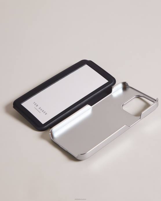 Ted Baker collection 60VD2108 articles ménagers coque miroir pour iphone 13 pro à imprimé bouquet akivan noir