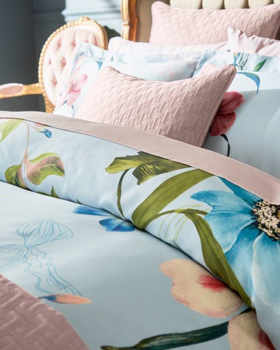 Ted Baker collection 60VD2092 articles ménagers hamptn ensemble de housse de couette king size hampton bleu clair