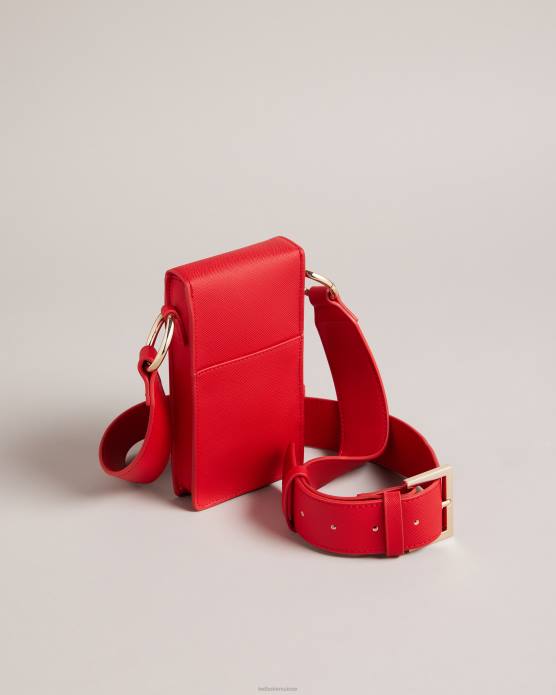 Ted Baker femmes 60VD947 cadeaux pochette coeur cloutée et porte-cartes Shamih rouge