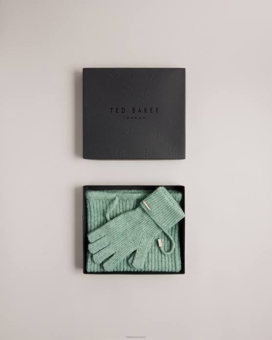 Ted Baker femmes 60VD959 cadeaux coffret cadeau snood et gants kerriia vert
