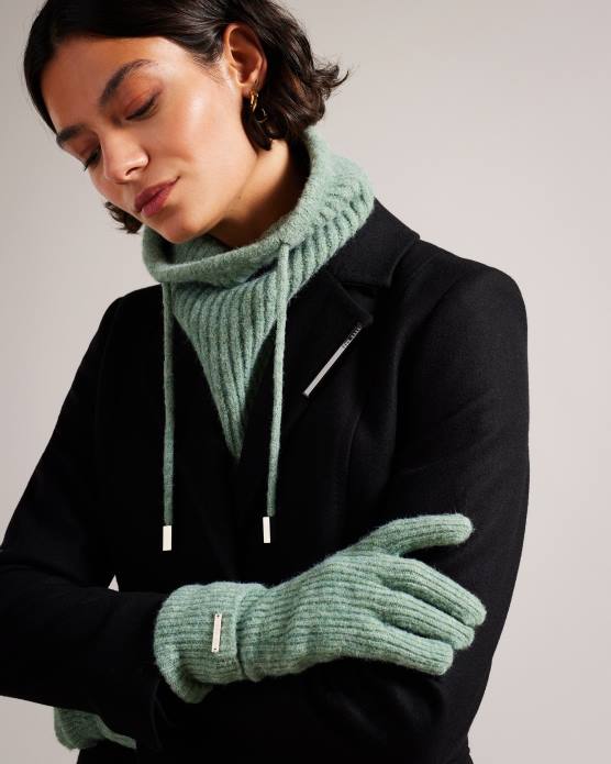 Ted Baker femmes 60VD959 cadeaux coffret cadeau snood et gants kerriia vert