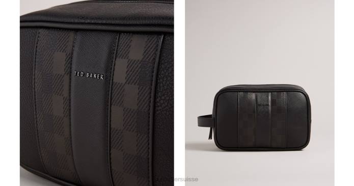 Ted Baker Hommes 60VD1756 cadeaux trousse de toilette en pu waydee house check noir