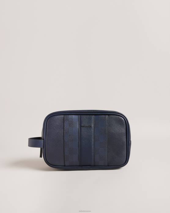 Ted Baker Hommes 60VD1784 cadeaux trousse de toilette en pu waydee house check marine