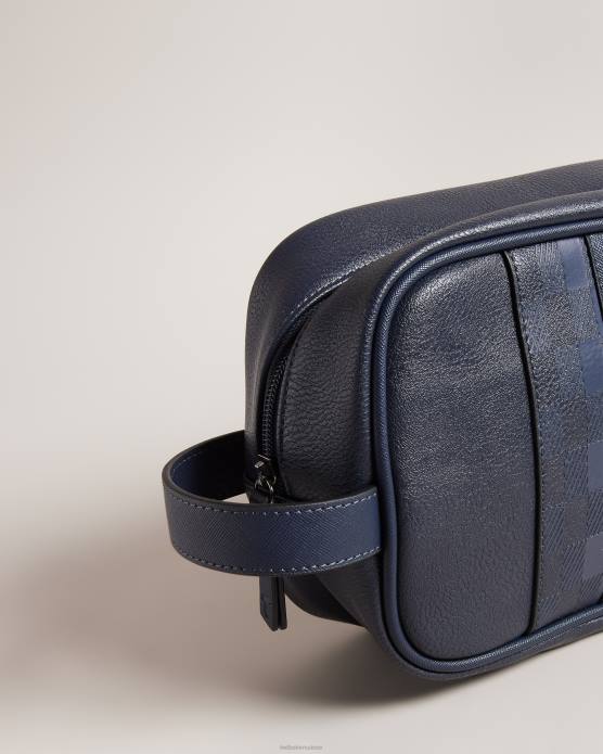 Ted Baker Hommes 60VD1784 cadeaux trousse de toilette en pu waydee house check marine