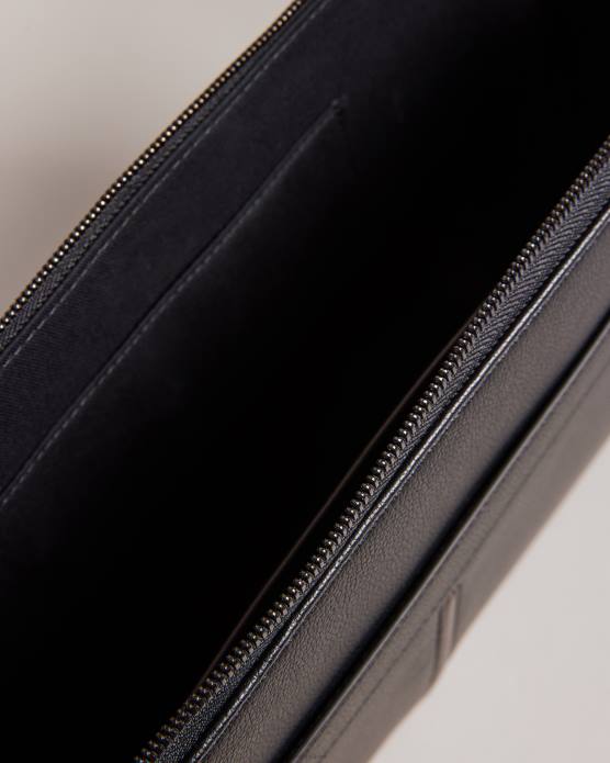 Ted Baker Hommes 60VD2115 cadeaux sacoche pour ordinateur portable en similicuir 15 pouces prune noir