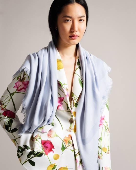 Ted Baker femmes 60VD1122 accessoires grand foulard carré kemila magnolia bleu clair