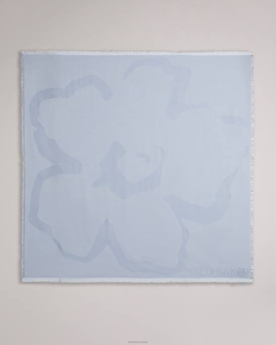 Ted Baker femmes 60VD1122 accessoires grand foulard carré kemila magnolia bleu clair