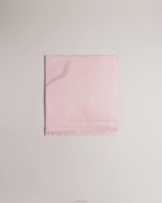 Ted Baker femmes 60VD1165 accessoires écharpe shersa magnolia rose pâle