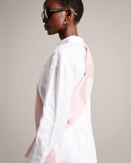 Ted Baker femmes 60VD1165 accessoires écharpe shersa magnolia rose pâle