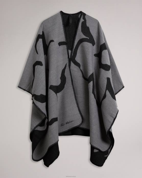 Ted Baker femmes 60VD965 accessoires poncho magnolia disponible gris clair