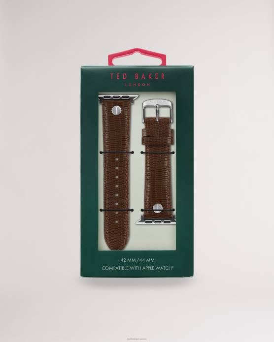 Ted Baker femmes 60VD1902 accessoires bracelet Apple Watch en cuir marron brun