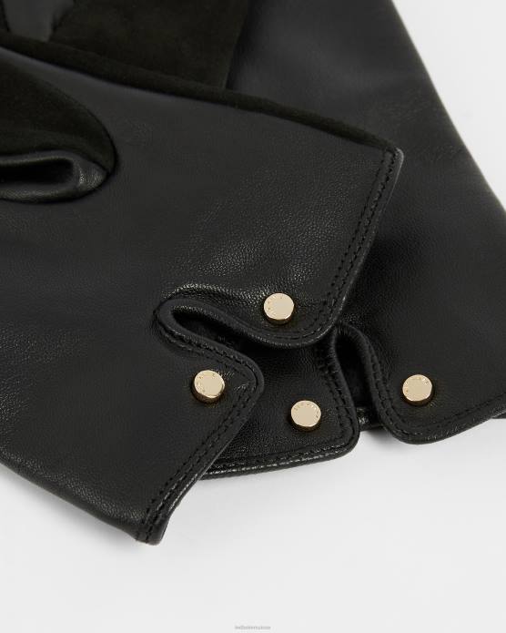 Ted Baker femmes 60VD1144 accessoires Arlett - Gant en daim avec surpiqûres noir