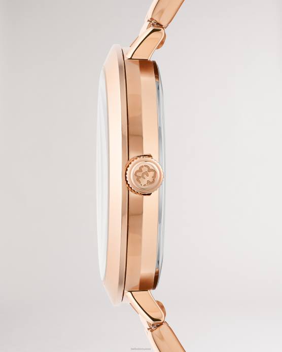 Ted Baker femmes 60VD1025 accessoires Montre-bracelet en acier inoxydable à cadran floral Isidora couleur or rose