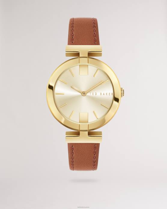 Ted Baker femmes 60VD1053 accessoires montre darbii t frame avec bracelet en cuir bronzer