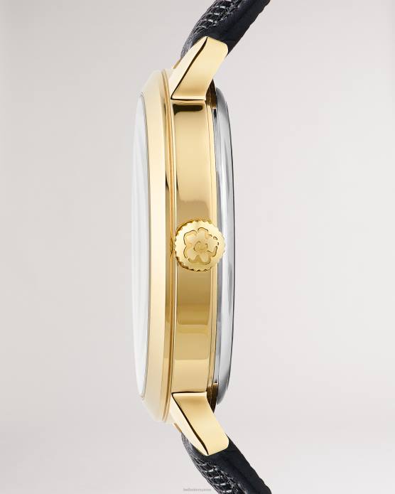 Ted Baker femmes 60VD1064 accessoires montre galaten à cadran magnolia et bracelet en cuir noir