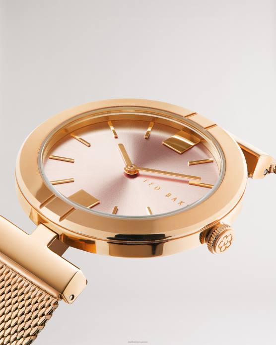 Ted Baker femmes 60VD1134 accessoires montre darbea t frame avec bracelet en maille couleur or rose