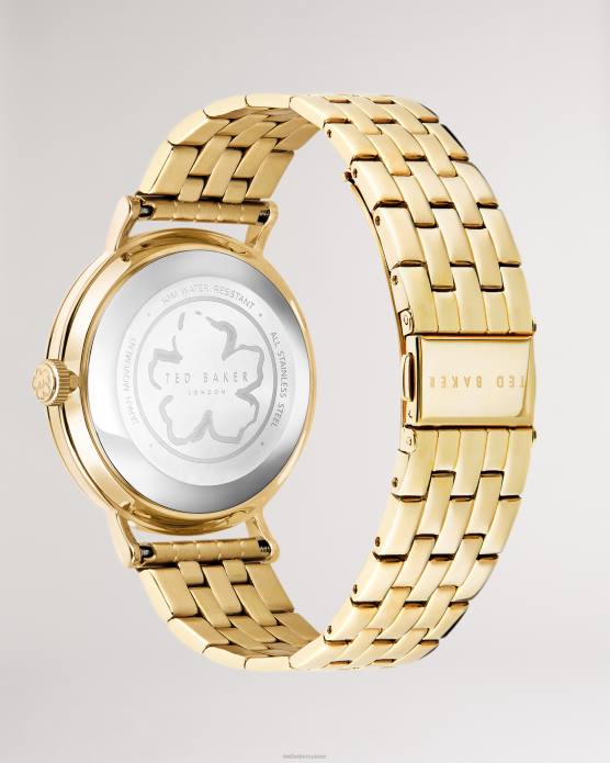 Ted Baker femmes 60VD1140 accessoires montre à cadran imprimé floral vintage pippp couleur or