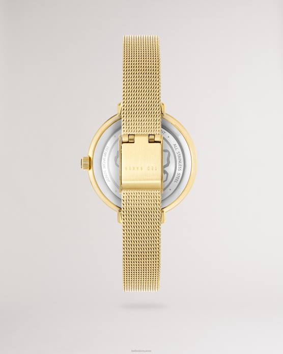 Ted Baker femmes 60VD1141 accessoires montre lesedia à imprimé marguerite et bracelet en maille couleur or