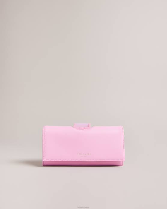Ted Baker femmes 60VD1003 accessoires roziita grand porte-monnaie à pompons en cristal rose clair