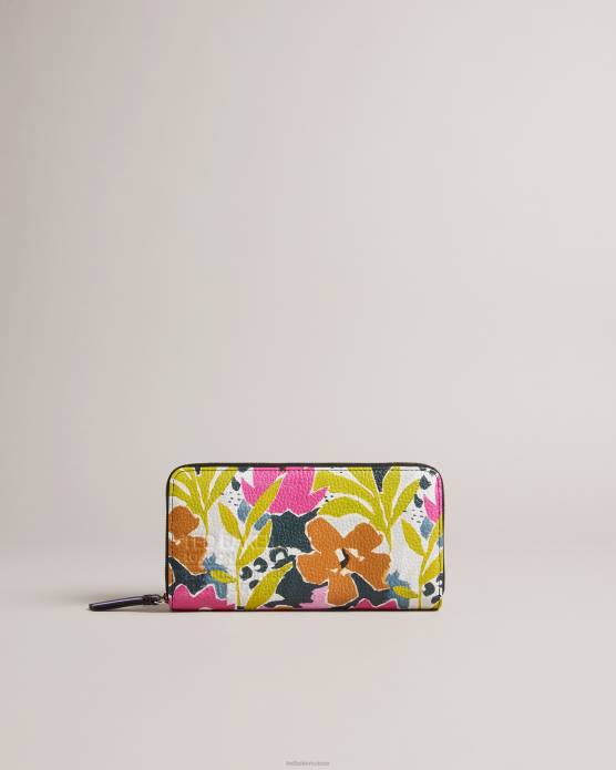 Ted Baker femmes 60VD1020 accessoires nasi grand sac à main zippé à imprimé magnolia rose