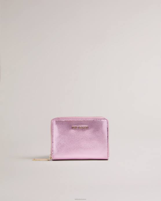 Ted Baker femmes 60VD1048 accessoires petit sac à main en cuir à fermeture éclair lilleee rose