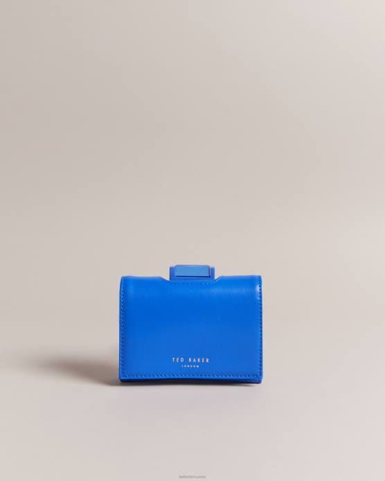 Ted Baker femmes 60VD1074 accessoires petit sac à main en cuir mat rozza à cristaux bleu brillant