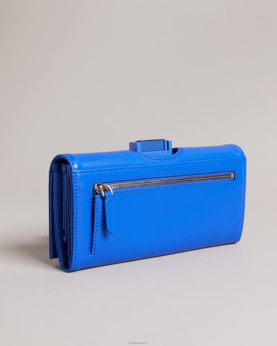 Ted Baker femmes 60VD993 accessoires roziita grand porte-monnaie à pompons en cristal bleu brillant
