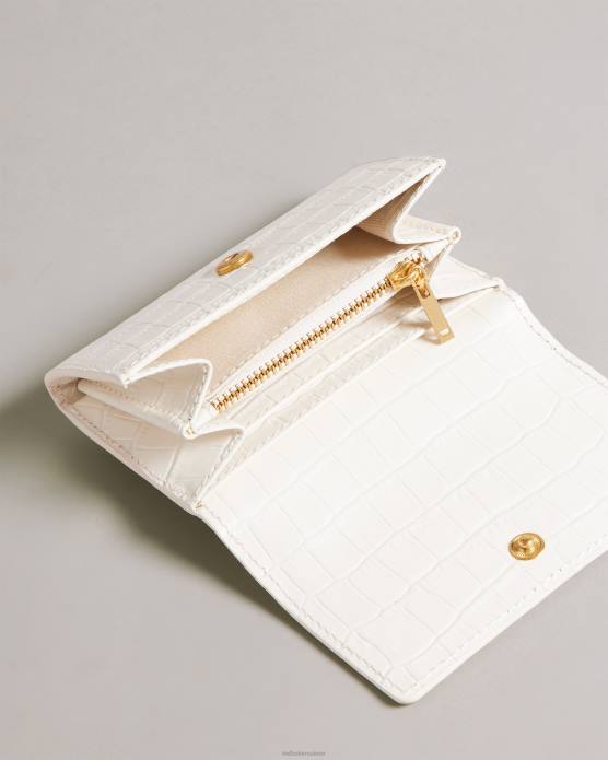 Ted Baker femmes 60VD999 accessoires sac à main sten en cuir imitation croco Ivoire