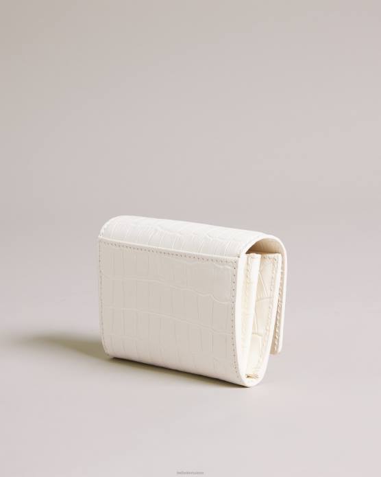 Ted Baker femmes 60VD999 accessoires sac à main sten en cuir imitation croco Ivoire