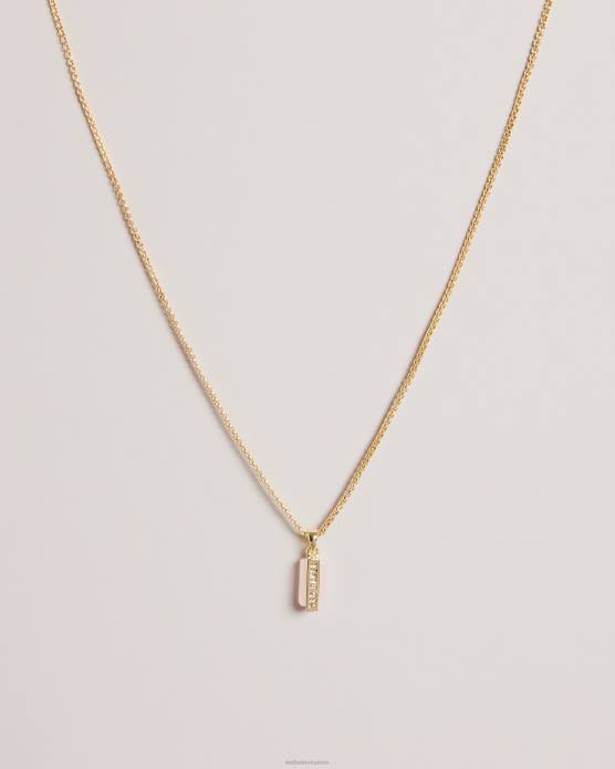 Ted Baker femmes 60VD1019 bijoux pendentif barre de pierres précieuses gianni pl-rose