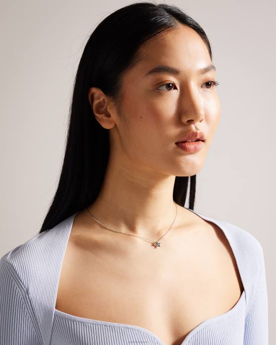 Ted Baker femmes 60VD1029 bijoux collier à pendentif Braddie Blossom couleur argent