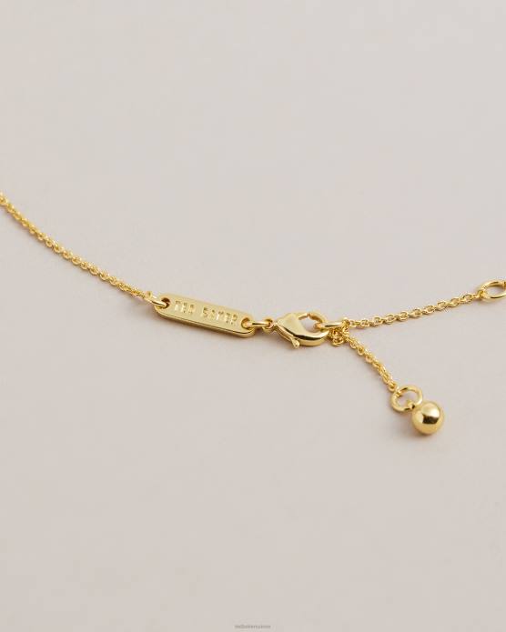 Ted Baker femmes 60VD1106 bijoux collier pendentif coquillage en cristal Sorayaa couleur or