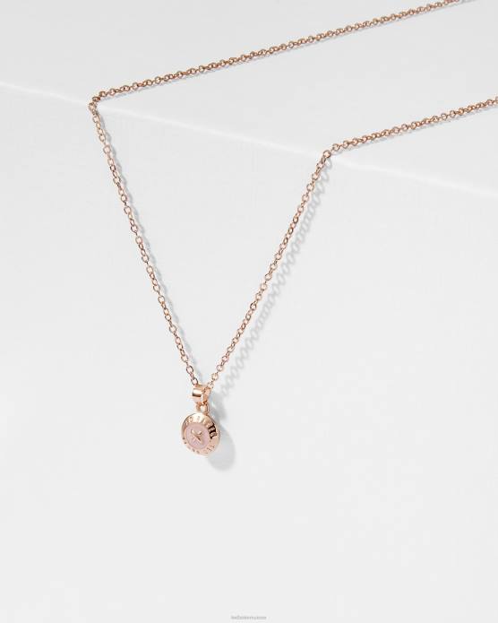 Ted Baker femmes 60VD1108 bijoux collier bouton en émail elvina bébé rose