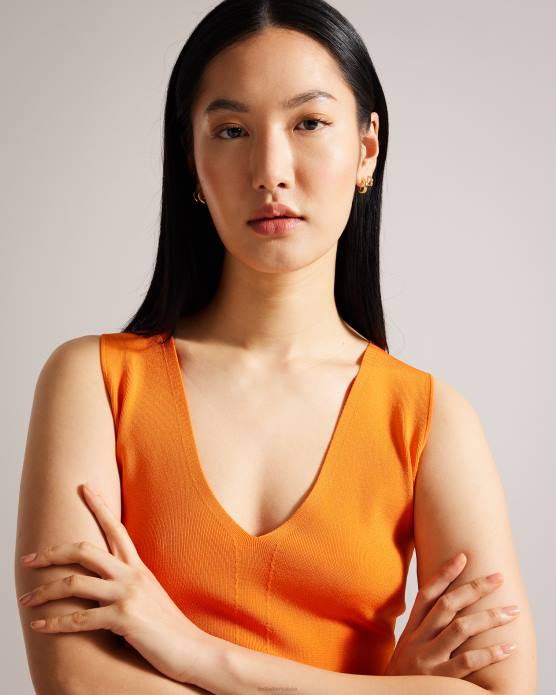 Ted Baker femmes 60VD1022 bijoux boucles d'oreilles doubles créoles Hennriy couleur or