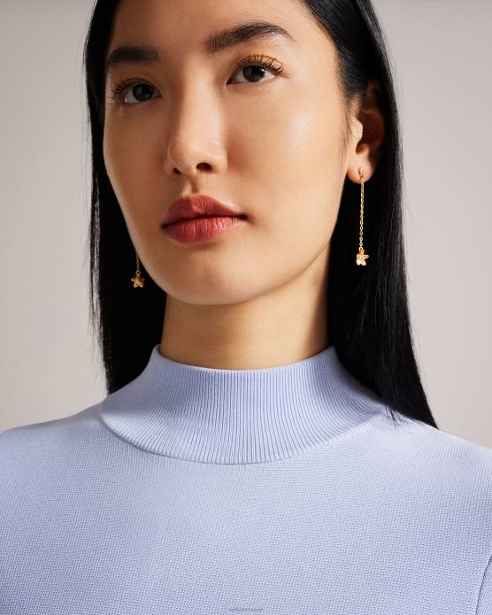 Ted Baker femmes 60VD1041 bijoux boucles d'oreilles pendantes à fleurs de bayylor pl-rose