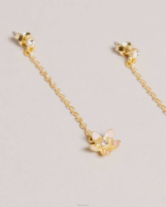 Ted Baker femmes 60VD1041 bijoux boucles d'oreilles pendantes à fleurs de bayylor pl-rose