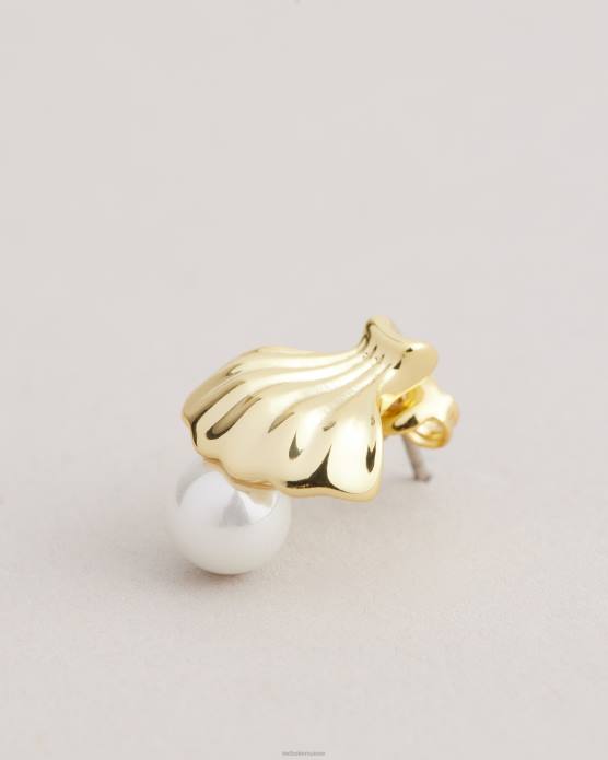Ted Baker femmes 60VD1058 bijoux boucles d'oreilles en coquille de palourde callien couleur or