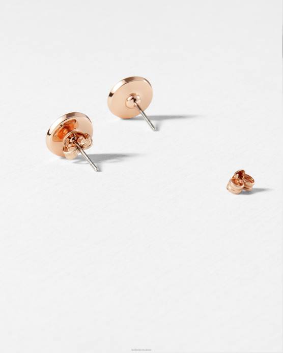 Ted Baker femmes 60VD1099 bijoux Eisley - Boucles d'oreilles à bouton en émail bébé rose