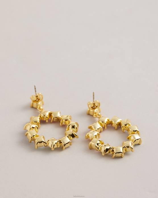 Ted Baker femmes 60VD1150 bijoux boucles d'oreilles à pendant créoles en cristal Crissty multicolore