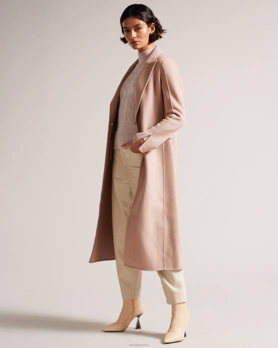 Ted Baker femmes 60VD855 chaussures bottines à talons hauts en cuir stretch liya naturel