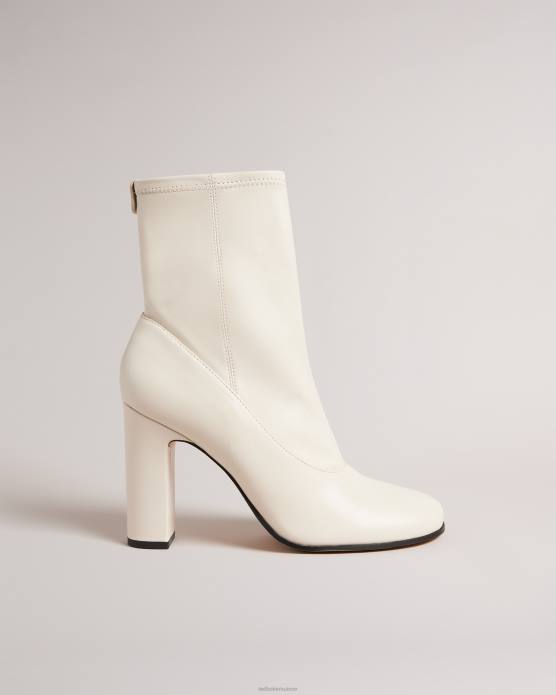 Ted Baker femmes 60VD929 chaussures bottines en cuir stretch Marshah écru