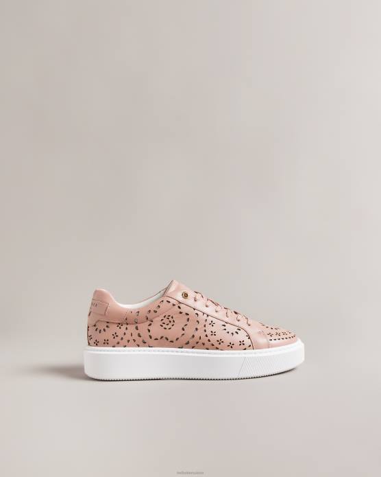 Ted Baker femmes 60VD884 chaussures baskets à plateforme découpées au laser cwisp rose sombre