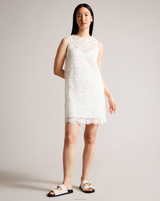 Ted Baker femmes 60VD867 chaussures sandales à boucle magnolia matelassées Rinnely blanc