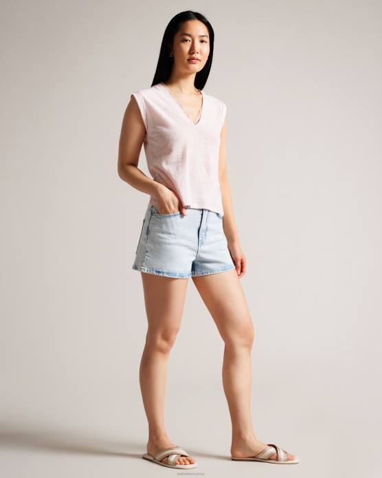 Ted Baker femmes 60VD873 chaussures Ashika - Sandales à brides tressées Ivoire