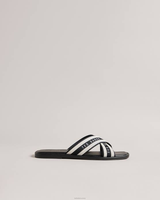 Ted Baker femmes 60VD880 chaussures Ashika - Sandales à brides tressées noir