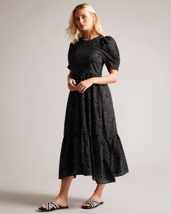 Ted Baker femmes 60VD880 chaussures Ashika - Sandales à brides tressées noir