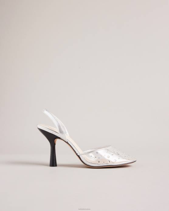 Ted Baker femmes 60VD845 chaussures talons larlar à bride arrière et strass clair