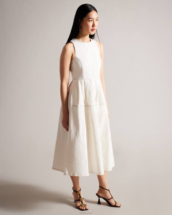 Ted Baker femmes 60VD904 chaussures tayalin - sandales texturées à talons pièces brun