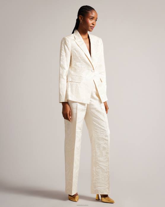 Ted Baker femmes 60VD911 chaussures escarpins pointus à talon géométrique Coriana or